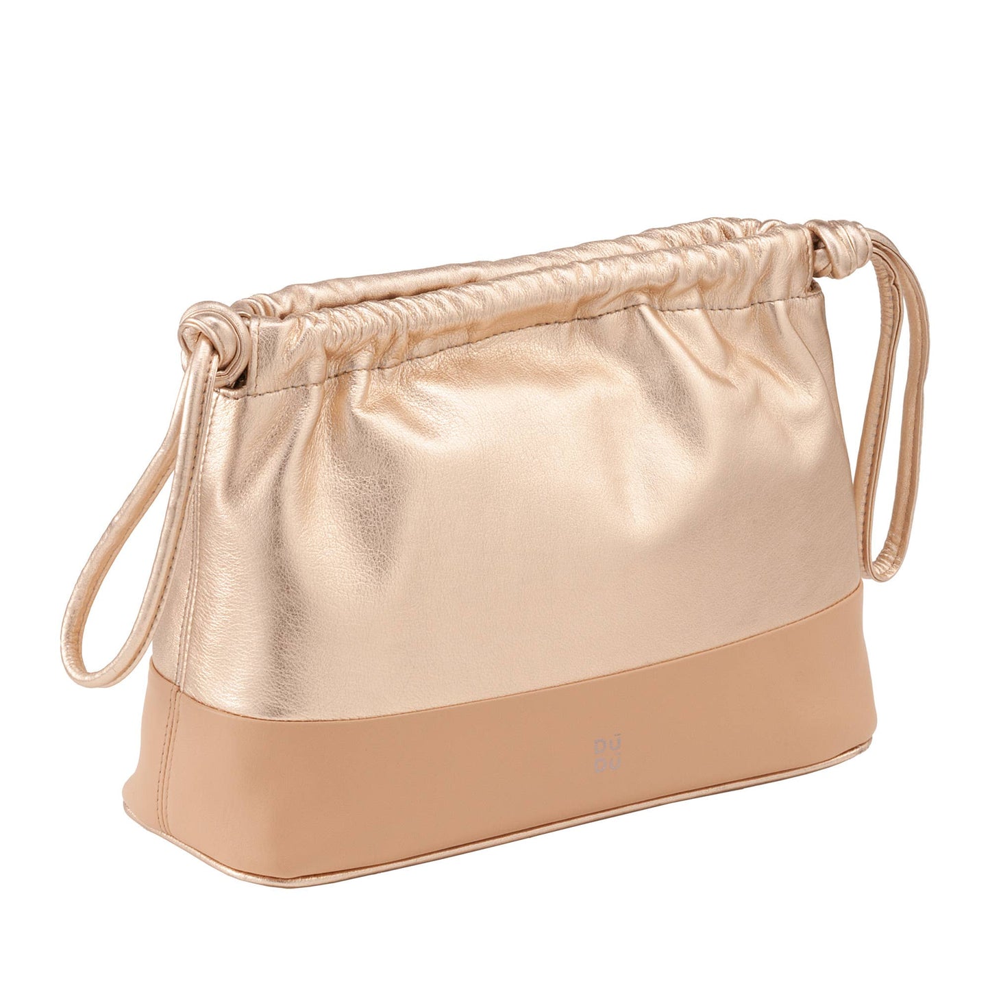 Borsa a sacchetto in pelle da donna DUDU con coulisse