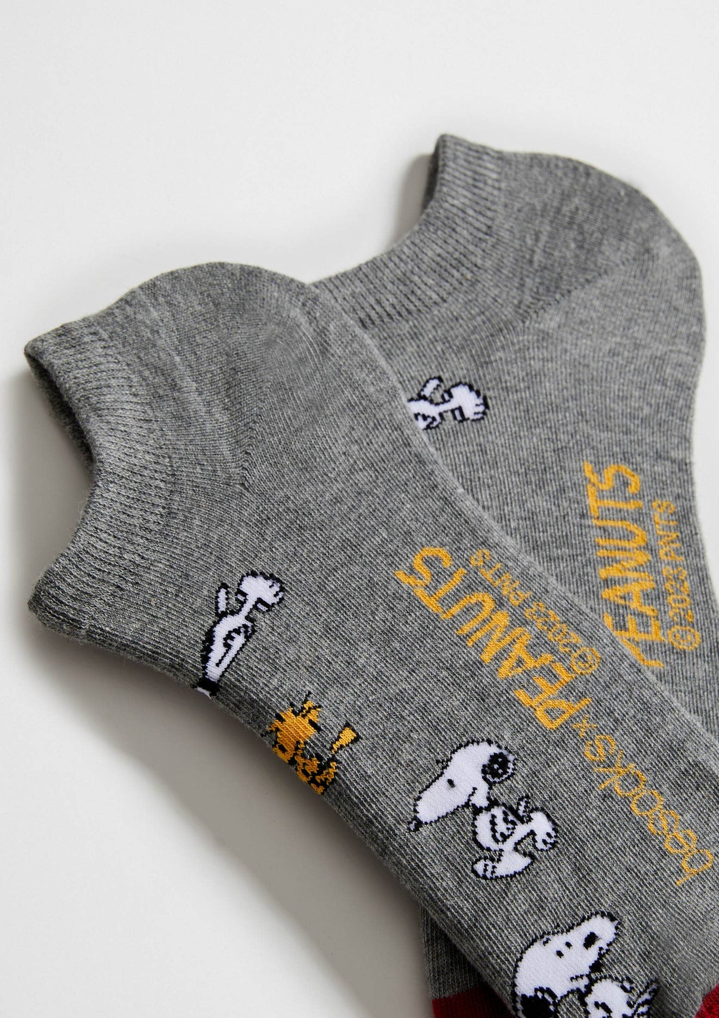 BeSnoopy Grigio - Calzini alla caviglia in cotone Biologico 100%: Grigio - Taglia - 41/46
