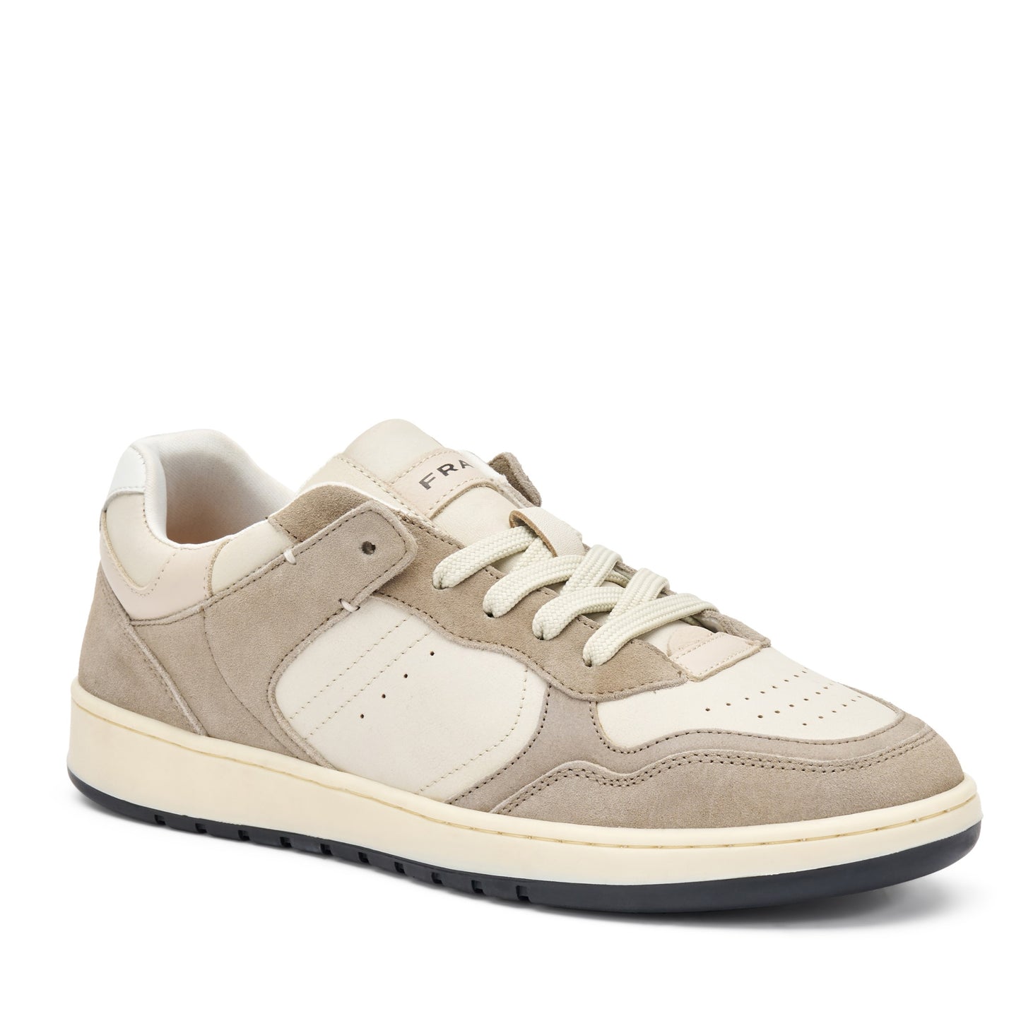 Sneakers Uomo FRAU Bicolore in Pelle Sabbia e Scamosciato Taupe
