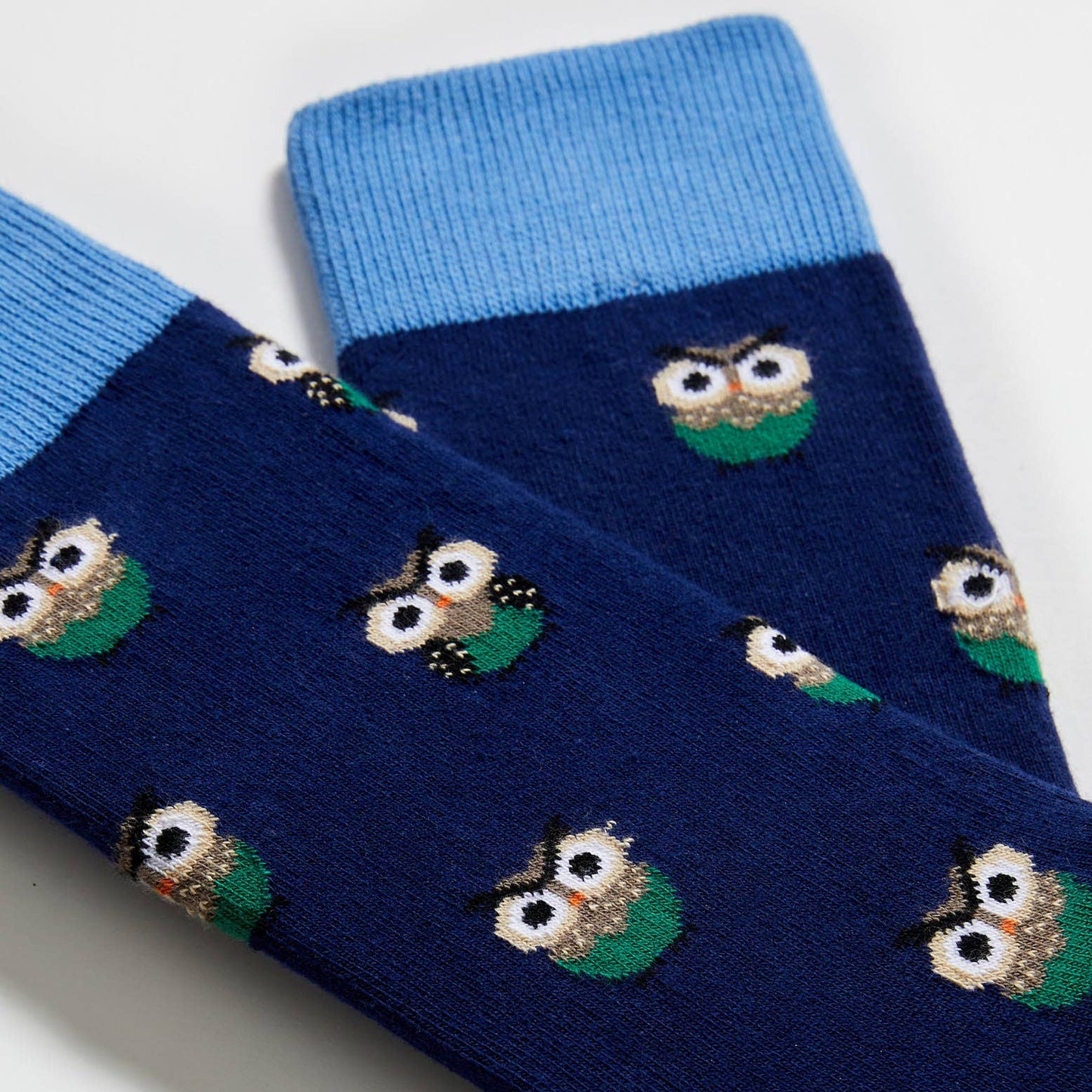 BeOwl Blue - Calzini in cotone Biologico 100%: Taglia 41/46