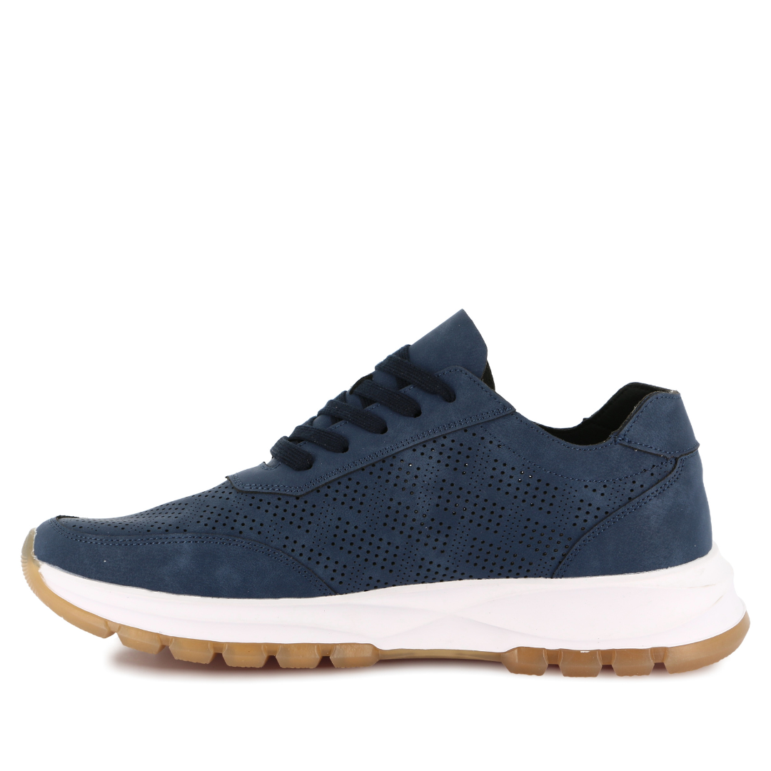 Sneakers Uomo Grunland traforate Blu