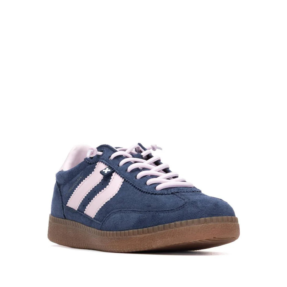 Sneakers Donna Xti Scamosciato Blu riporti Cipria