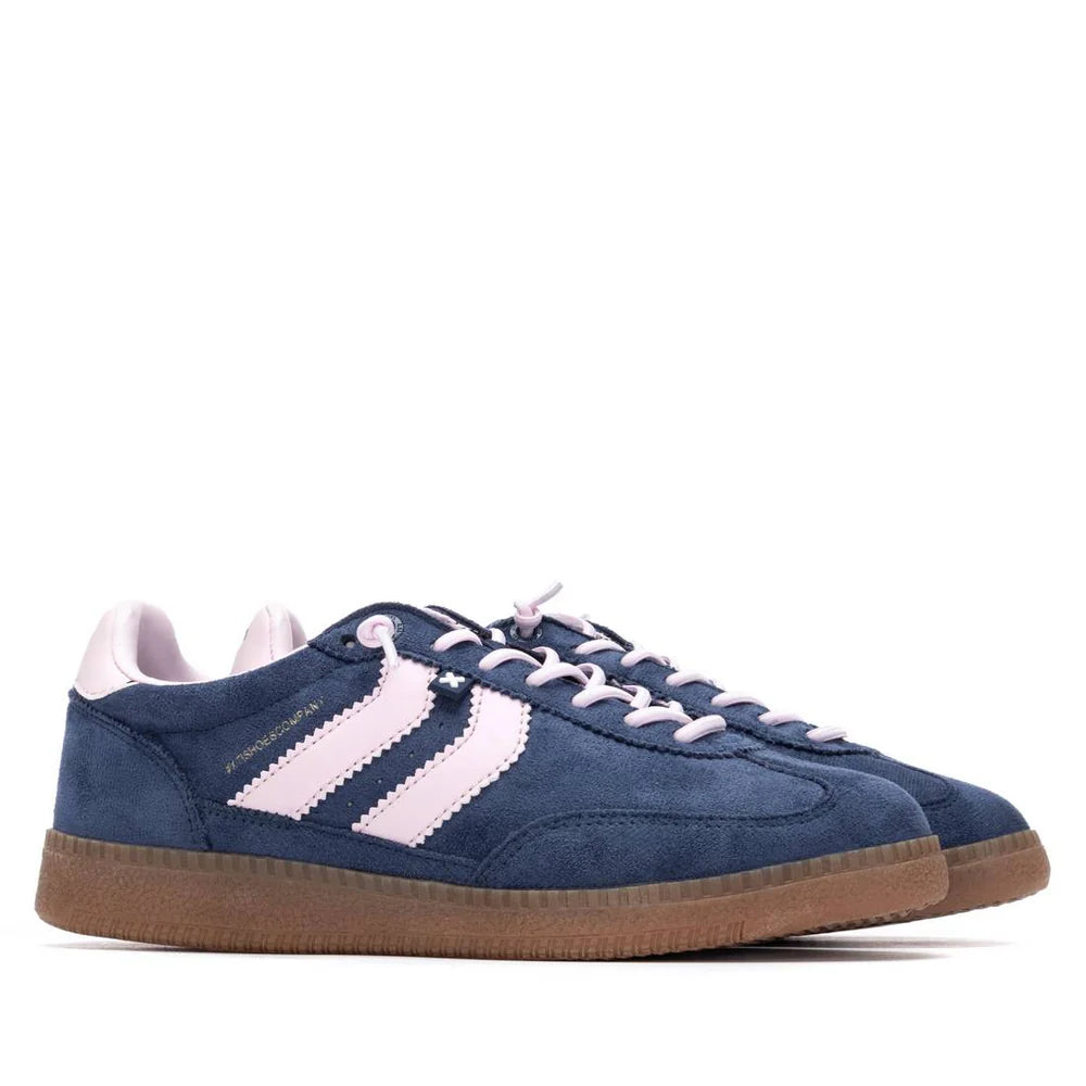 Sneakers Donna Xti Scamosciato Blu riporti Cipria