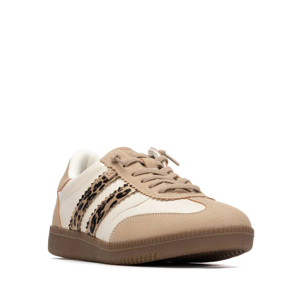 Sneakers Donna Xti Scamosciato Beige riporti Animalier