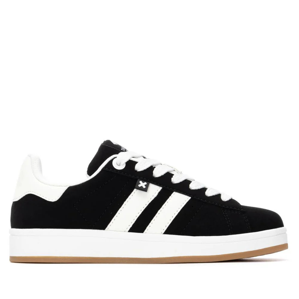 Sneakers Donna Xti Scamosciato Nero riporti Bianco