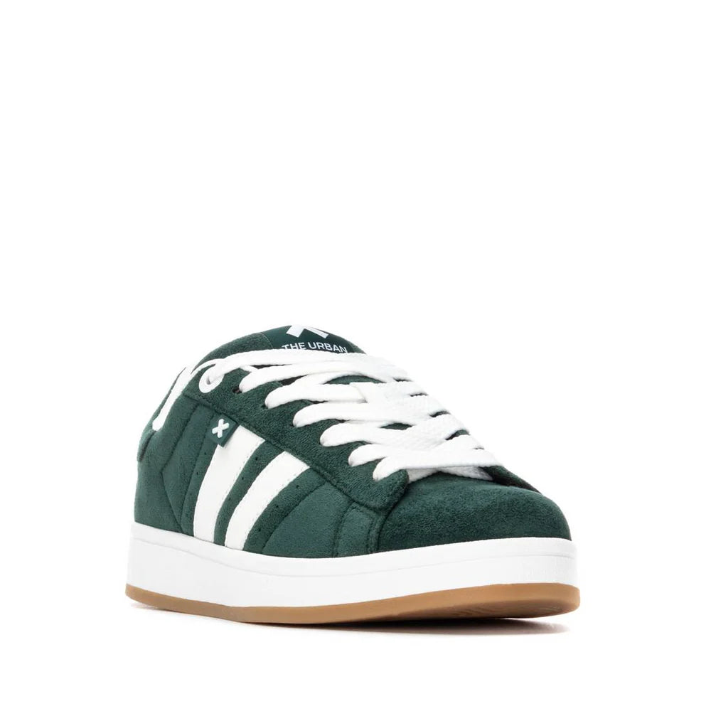 Sneakers Donna Xti Scamosciato Verde riporti Bianco