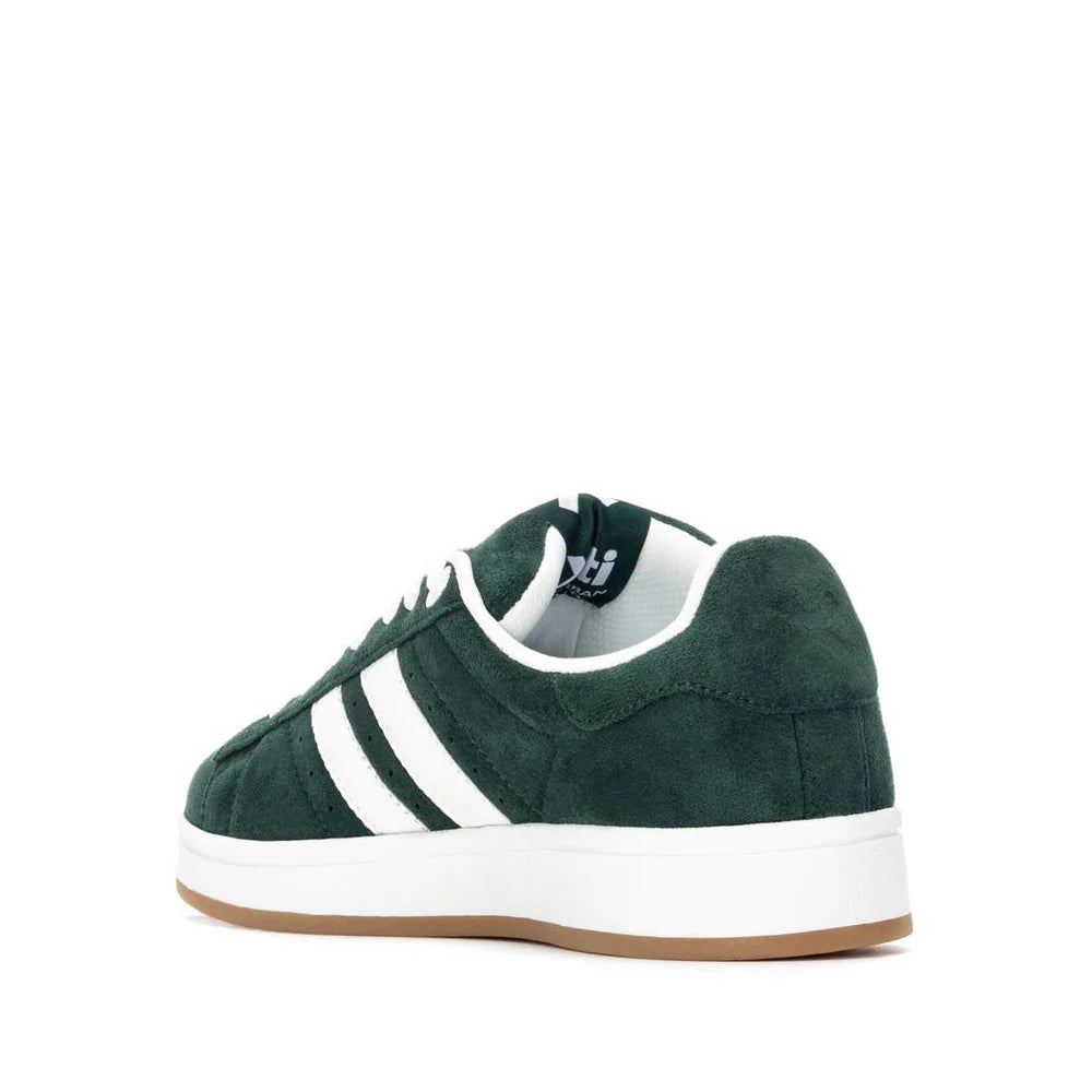 Sneakers Donna Xti Scamosciato Verde riporti Bianco