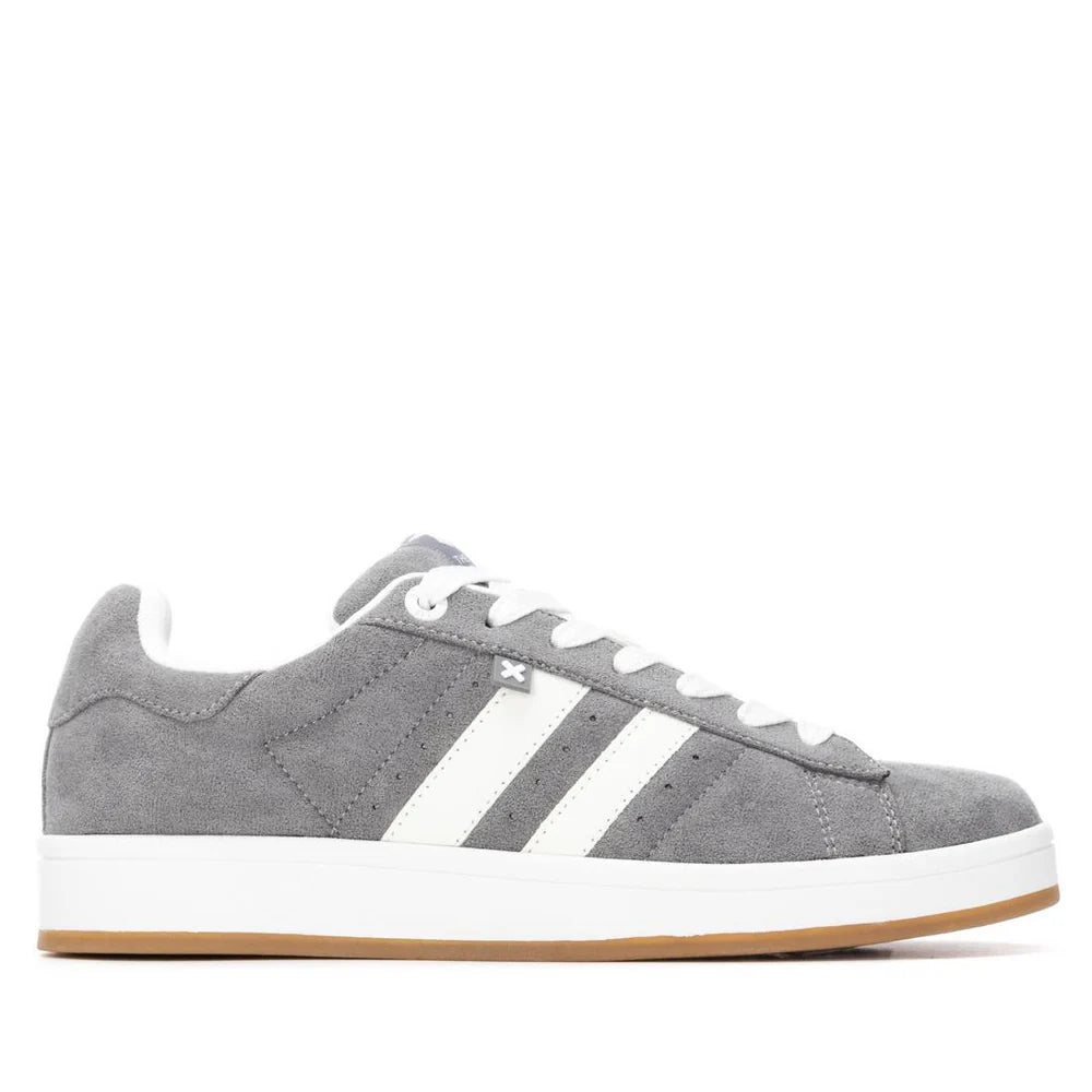Sneakers Uomo Xti Scamosciato Grigio riporti Bianco