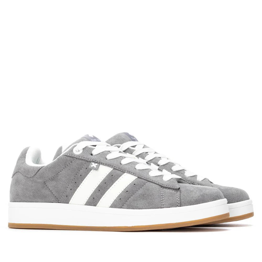 Sneakers Uomo Xti Scamosciato Grigio riporti Bianco