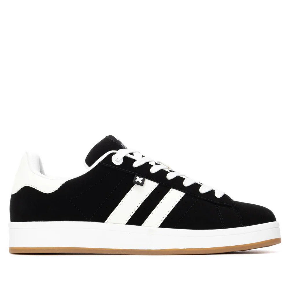 Sneakers Uomo Xti Scamosciato Nero riporti Bianco