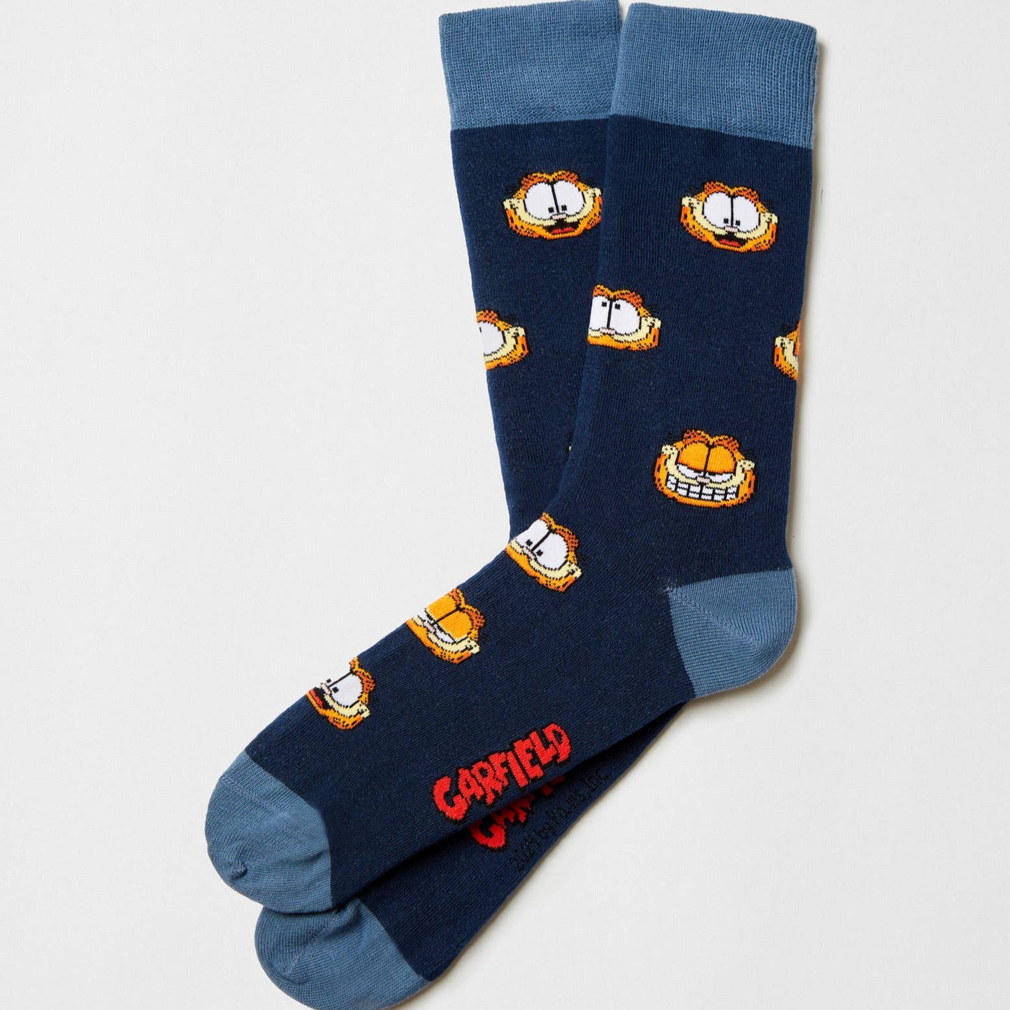 Be Garfield - Calzini in cotone 100% Biologico: Blu - Taglia - 41/46