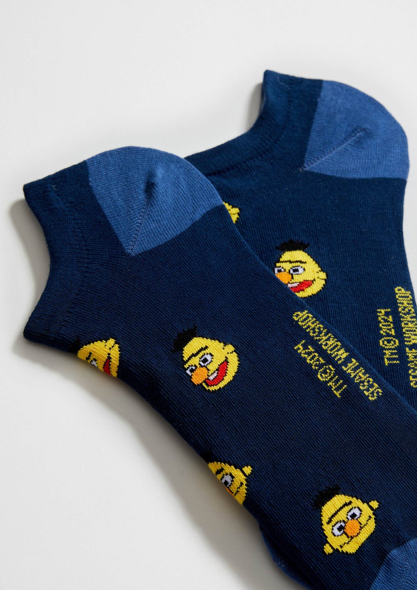 BeSesameStreet Blas - Calzini alla caviglia in cotone 100% Biologico: Blu - Taglia 41/46