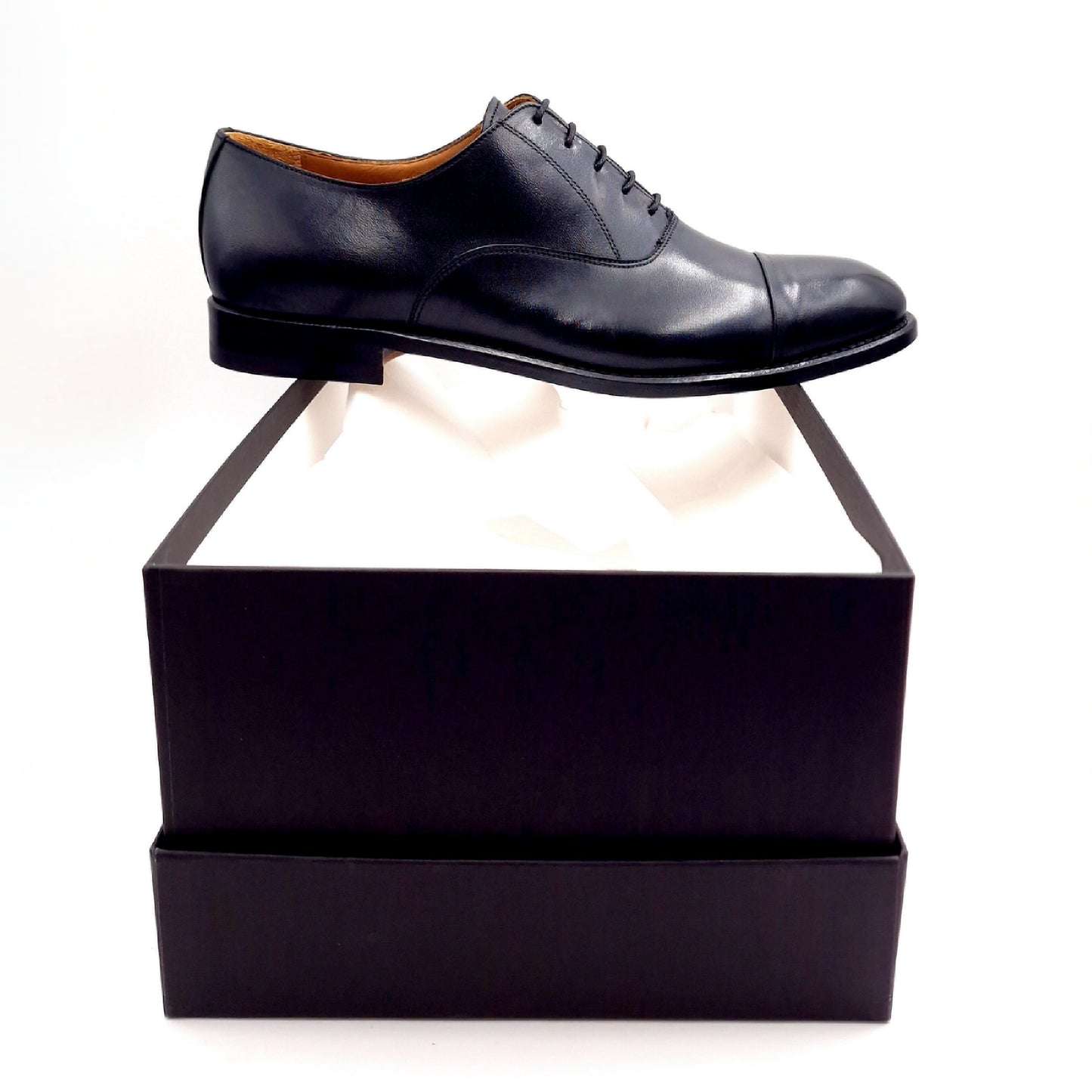 Francesina puntina Uomo Pelle Nero