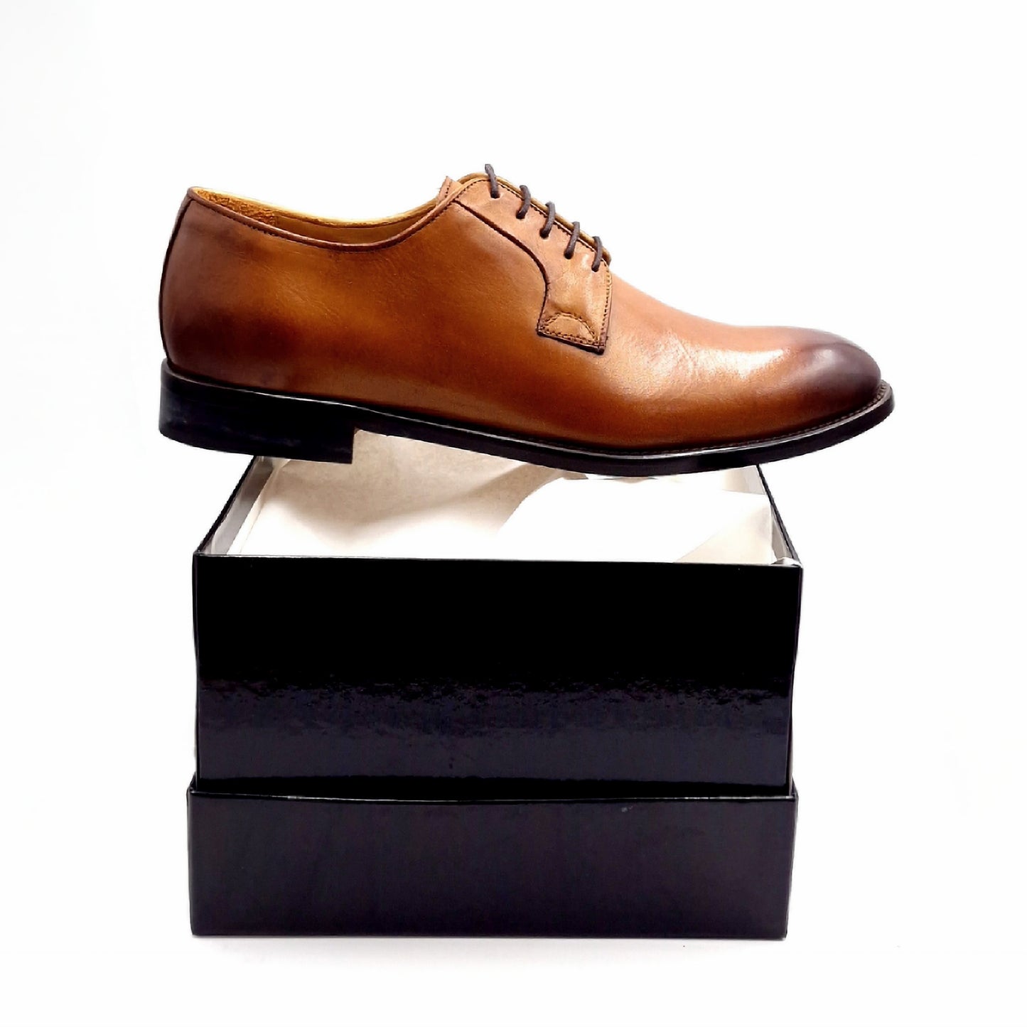 Derby liscio Uomo Pelle Cuoio