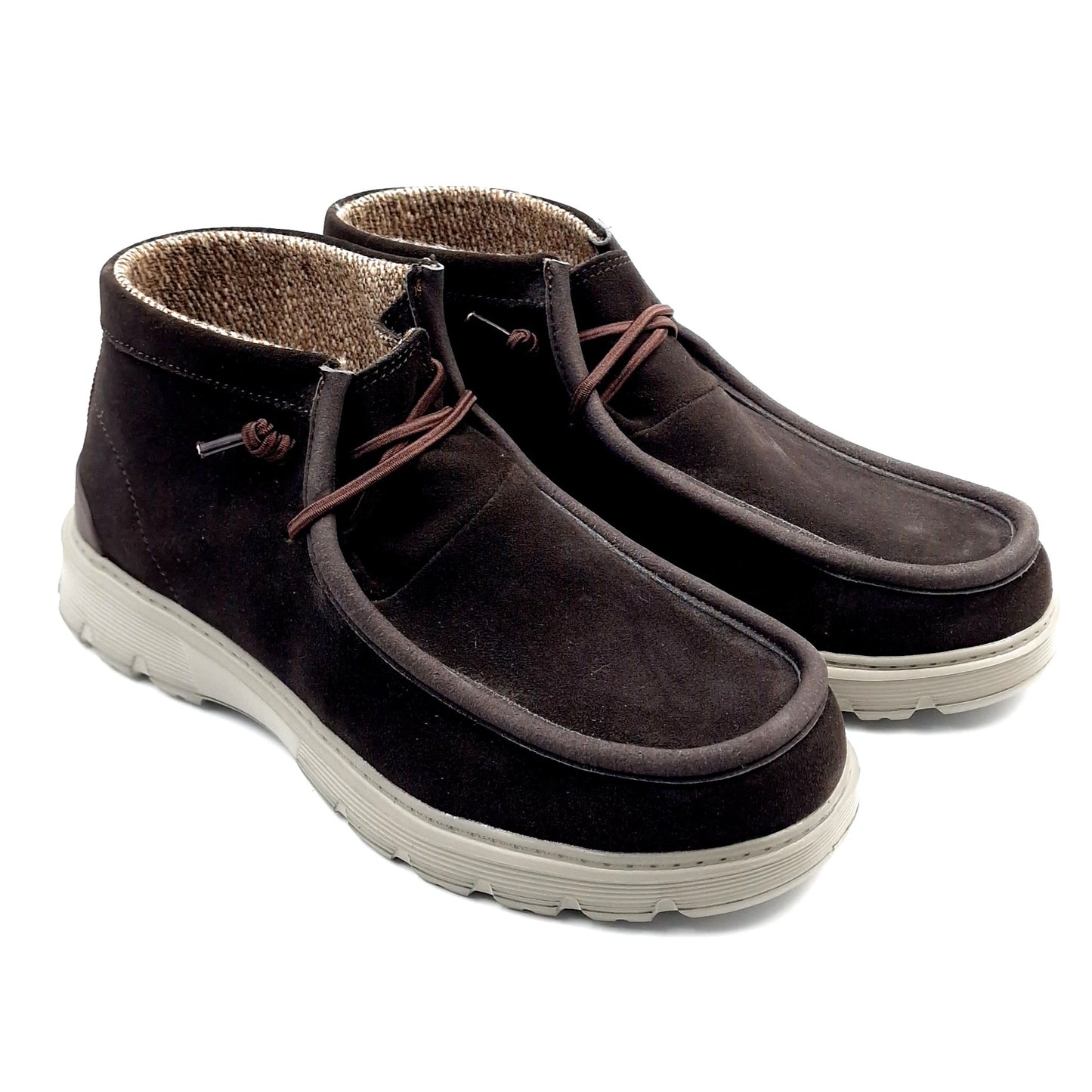 Stivaletto Uomo in Pelle Scamosciata Marrone