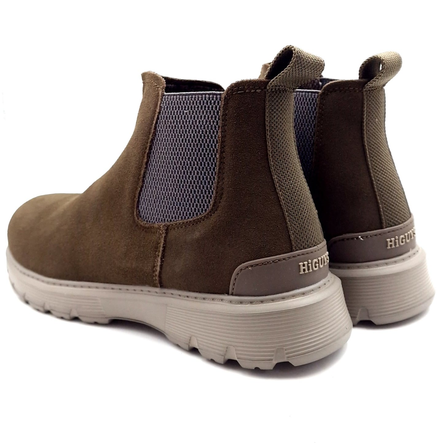 Stivaletto Uomo Beatles in Pelle Scamosciata Fango