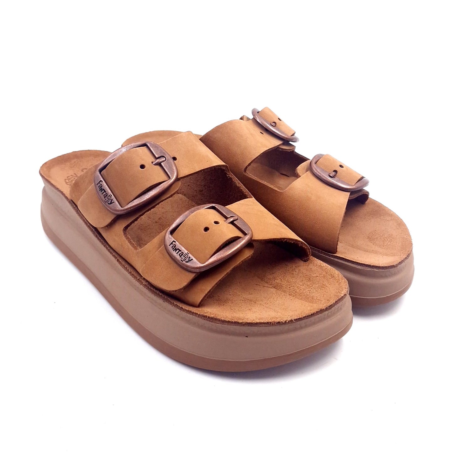 Scalzato Donna Fantasy Sandals Zefi Cuoio