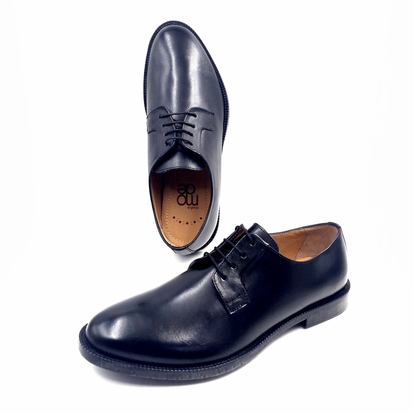 Derby Uomo Studio Mode in Pelle Nero