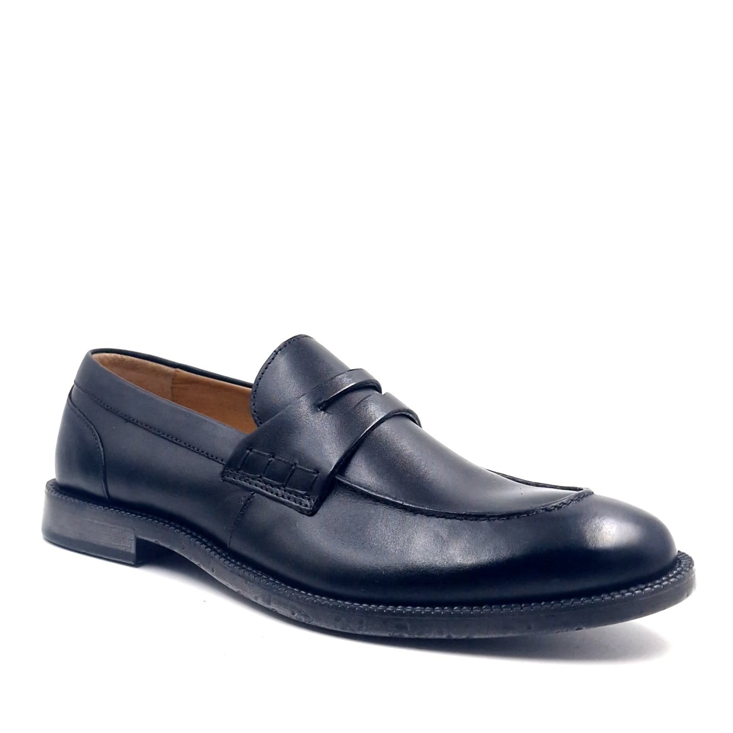 Mocassino Uomo Studio Mode in Pelle Nero