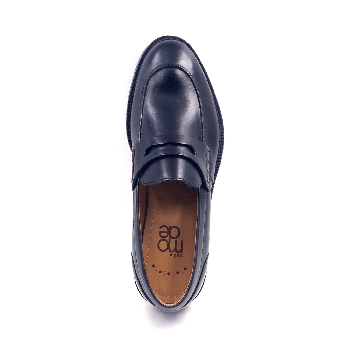 Mocassino Uomo Studio Mode in Pelle Nero