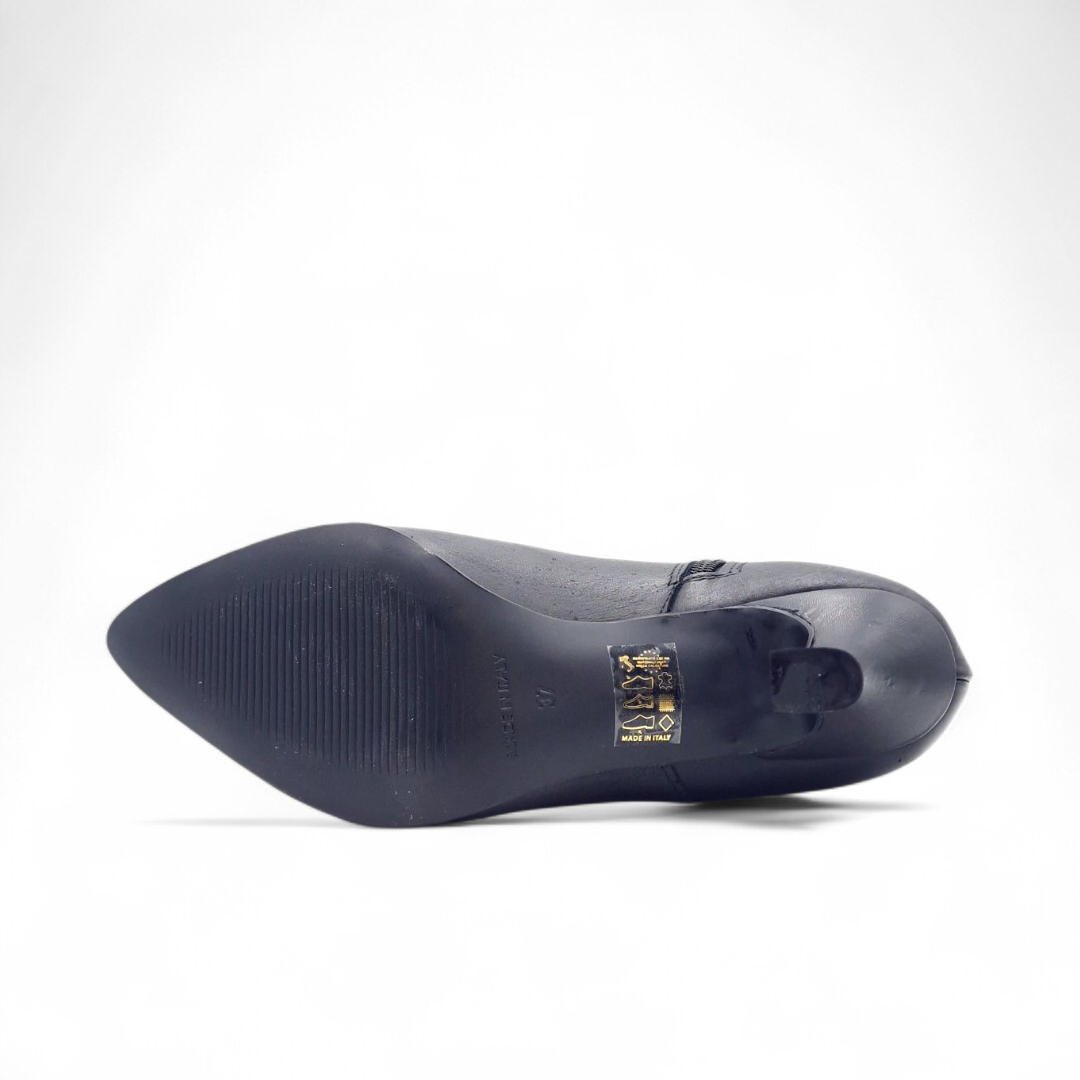 Stivaletto Donna Tacco 70 in Pelle Nero