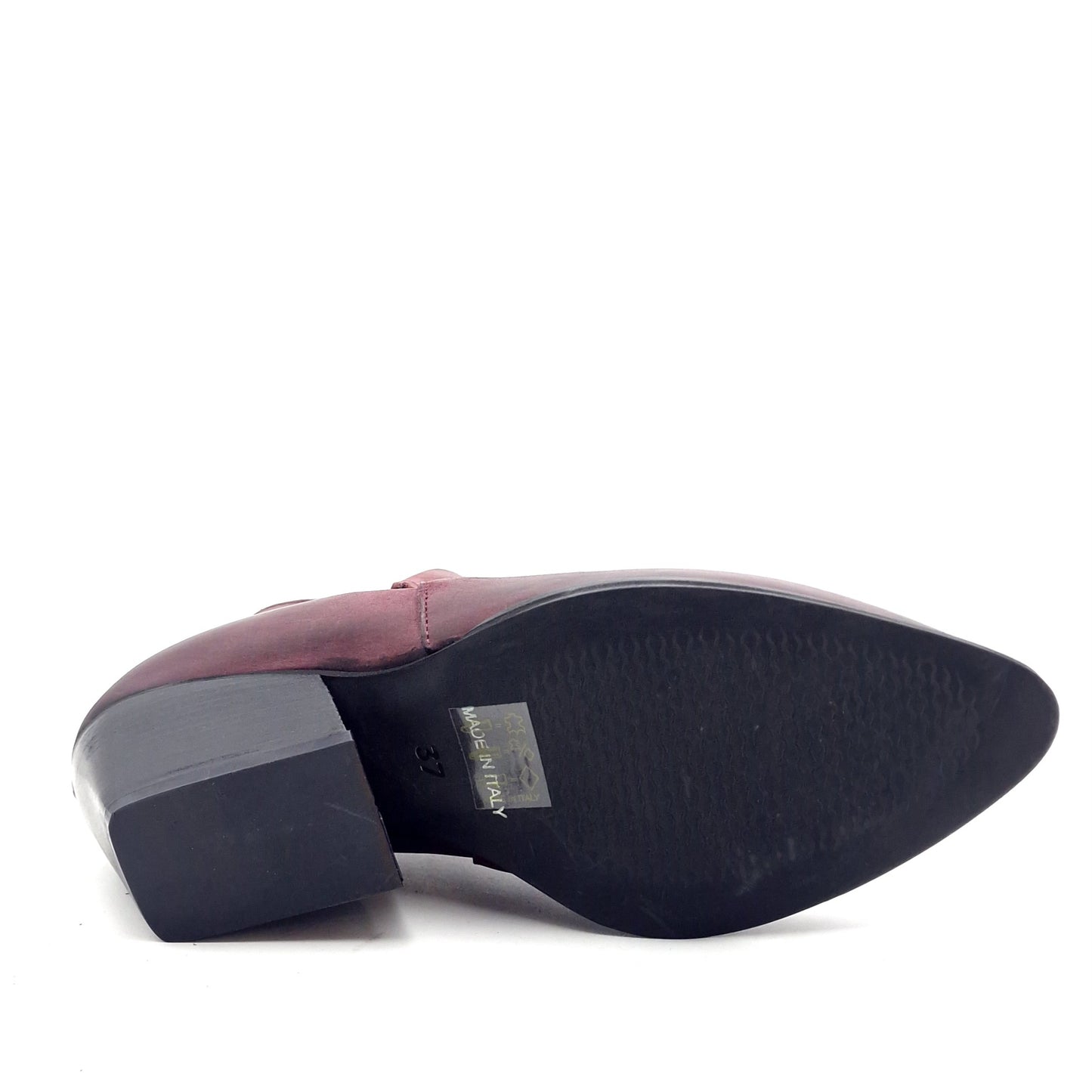 Tronchetto Donna Texano in Pelle Nabuk Bordò