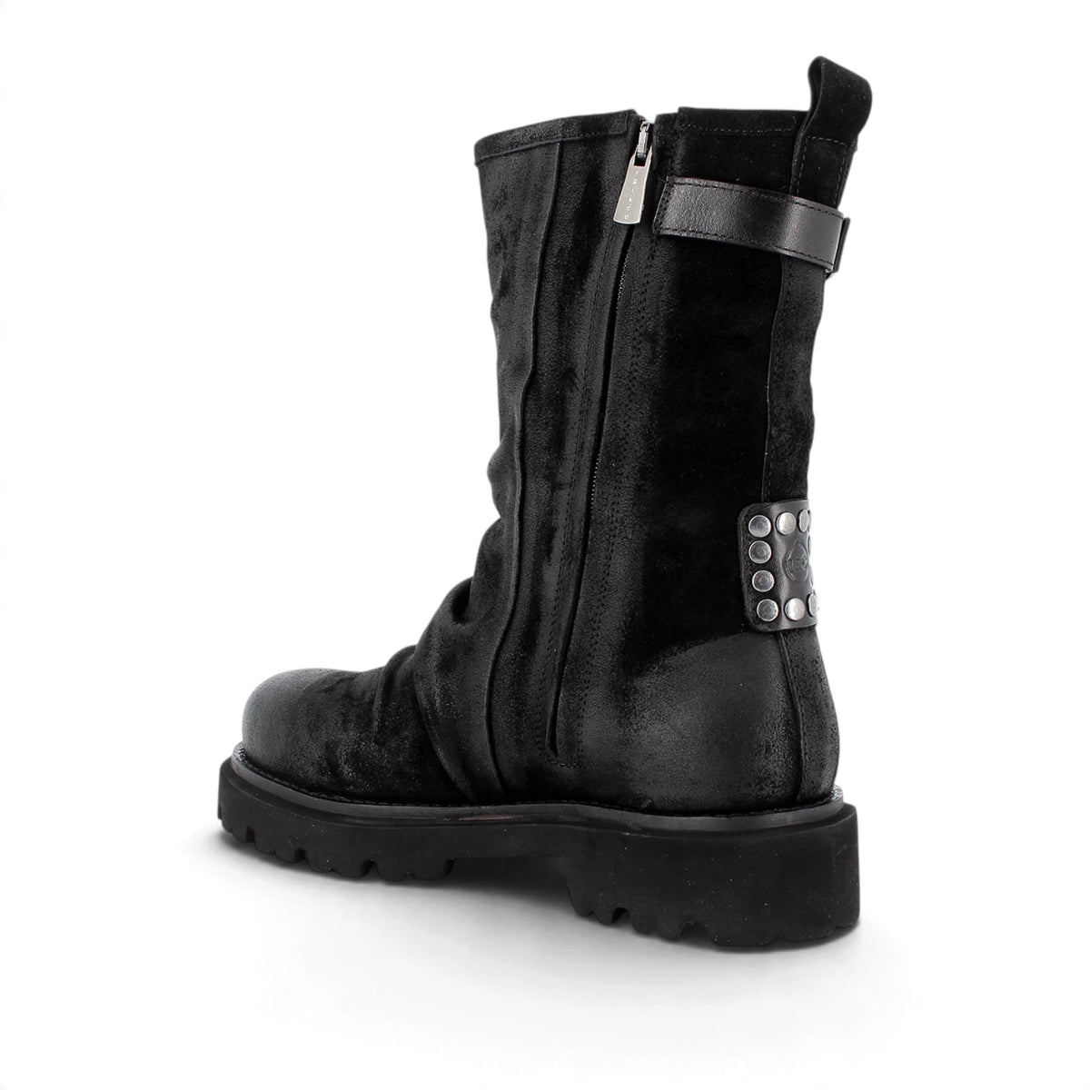 Mezzo Stivale Donna Igi&Co in Pelle scamosciata Nero con Fibbietta