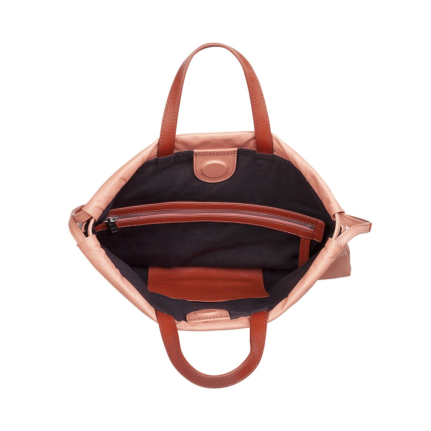 Zaino a sacca in pelle da donna DUDU Flamingo Pink