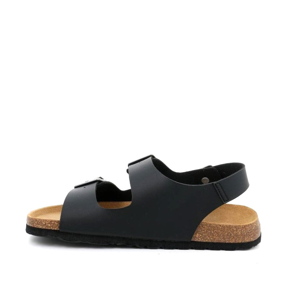 Sandalo Uomo Grunland doppia fascia Nero
