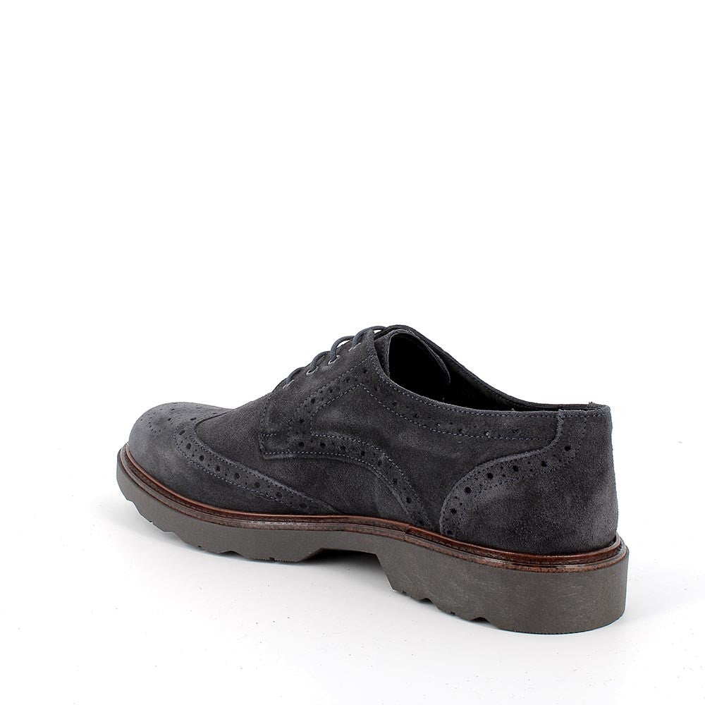 Derby Uomo Igi&Co in Scamosciato Blu