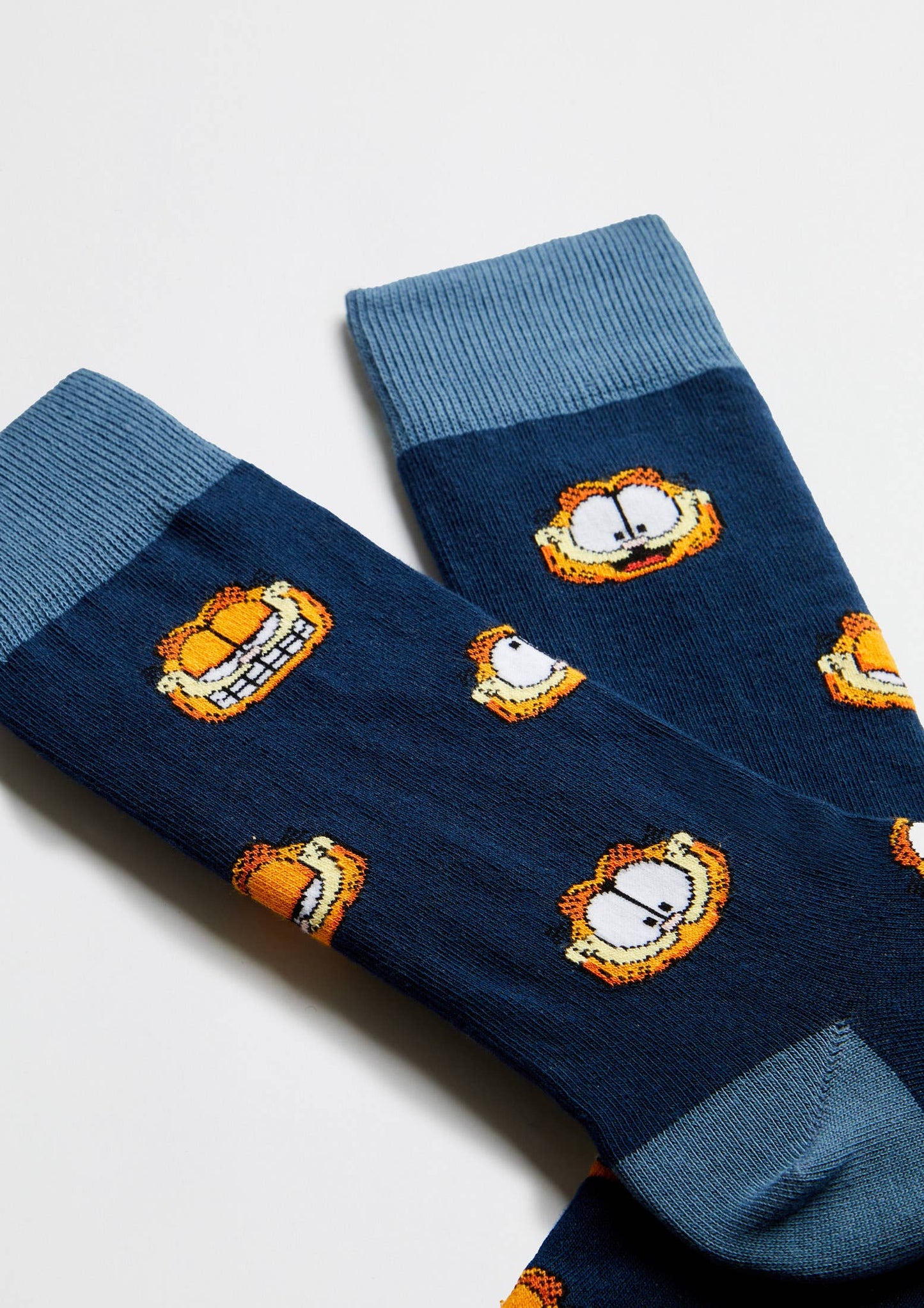 Be Garfield - Calzini in cotone 100% Biologico: Blu - Taglia - 41/46