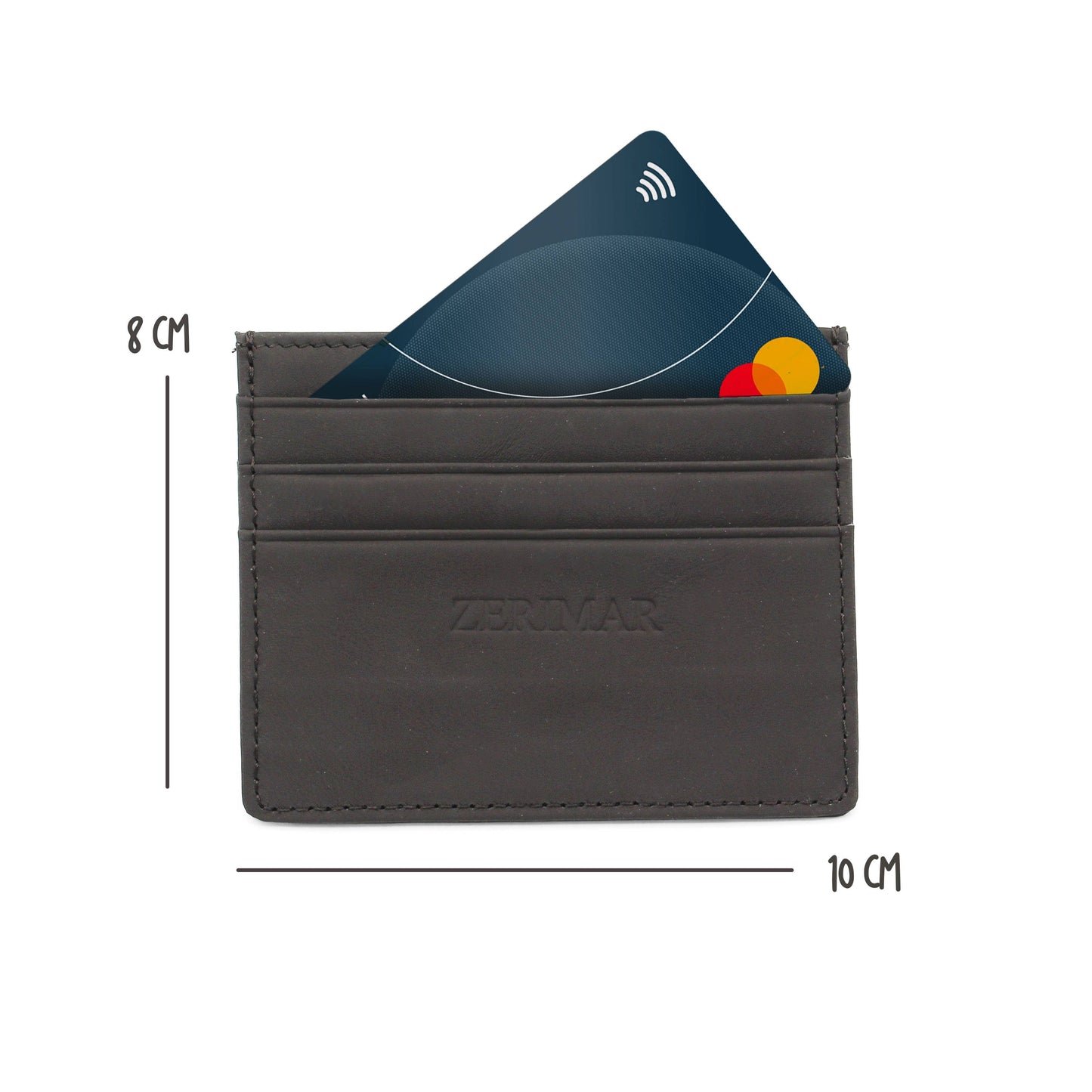 Porta carte di credito | Portafoglio sottile per uomo e donna con RFID: Blu marino
