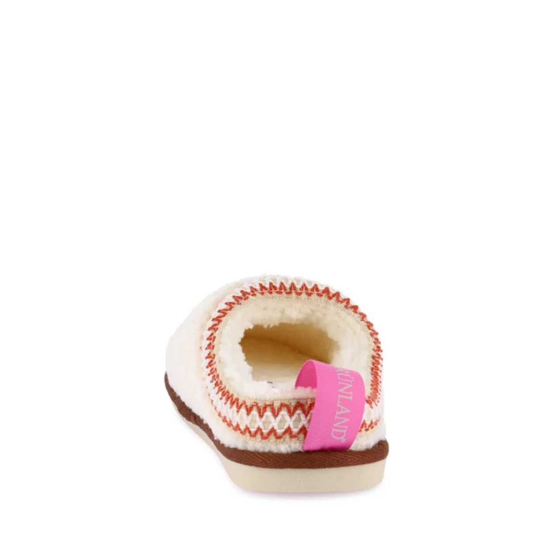 Pantofola Donna Grunland Peluche Panna