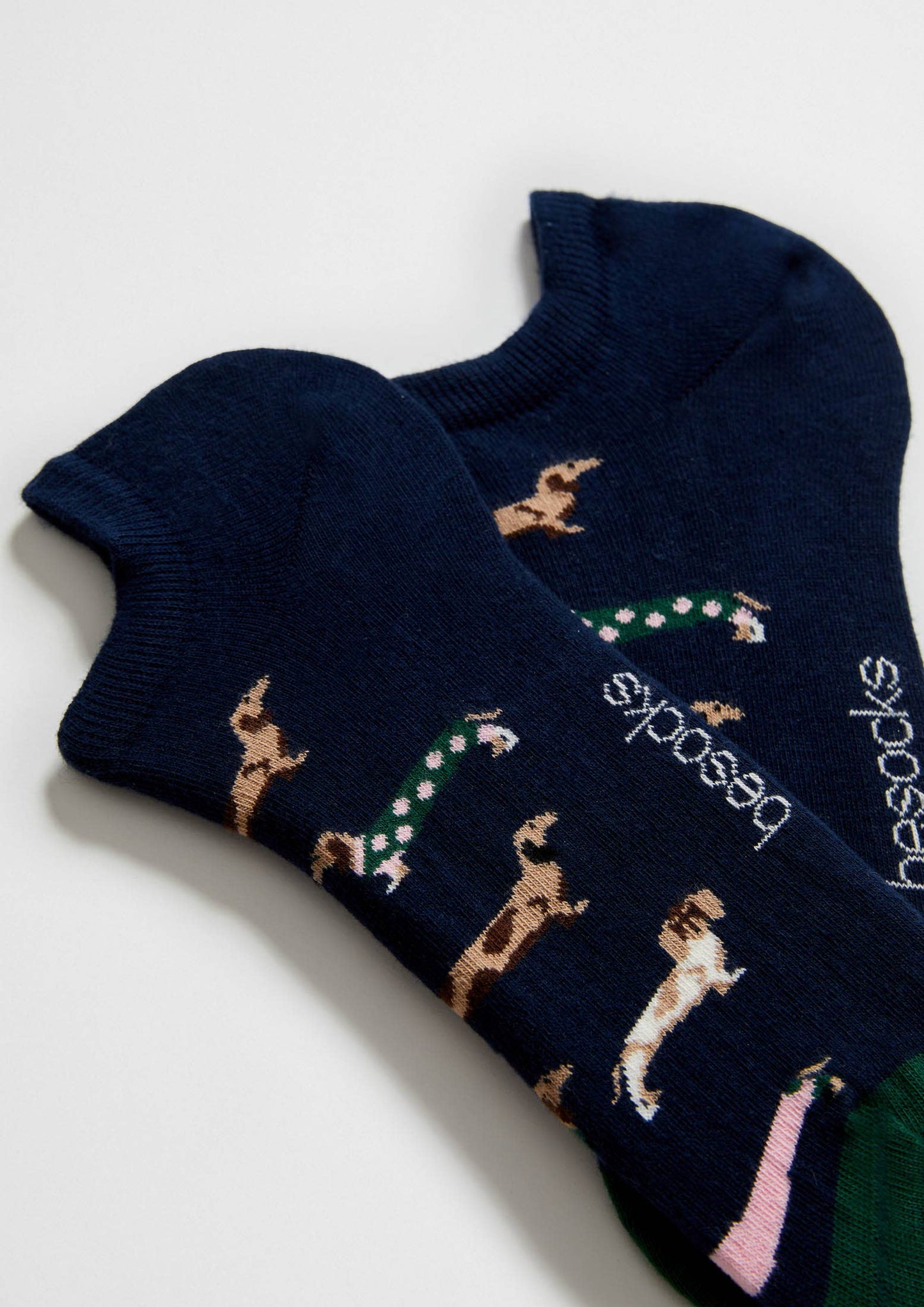 BePets Blue - Calzini alla caviglia in cotone Biologico 100%: Blu navy - Taglia 36/40