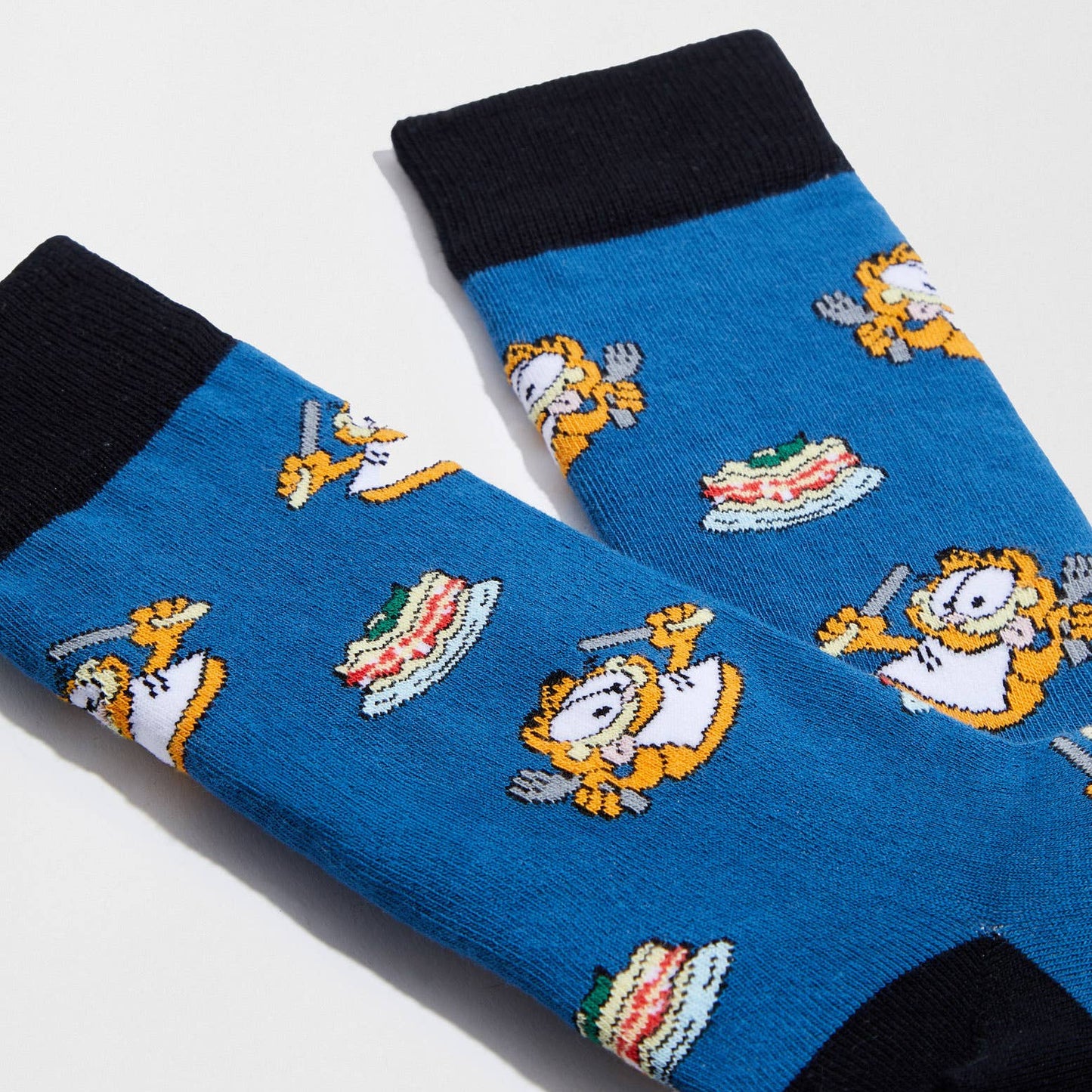 Calzini BeGarfield Foodie - Calzini in Cotone 100% Biologico: Blu - Taglia 41/46