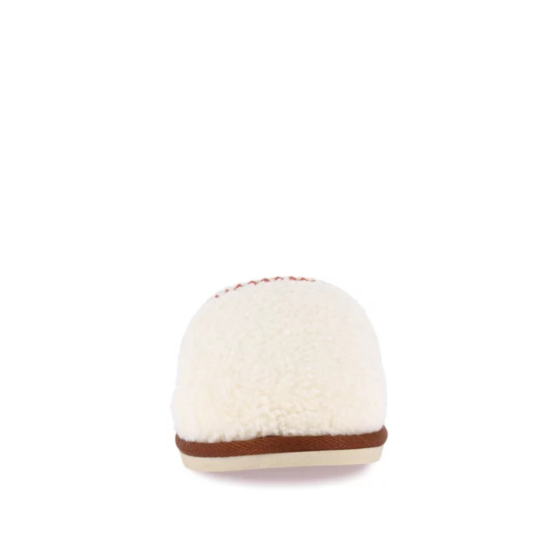 Pantofola Donna Grunland Peluche Panna