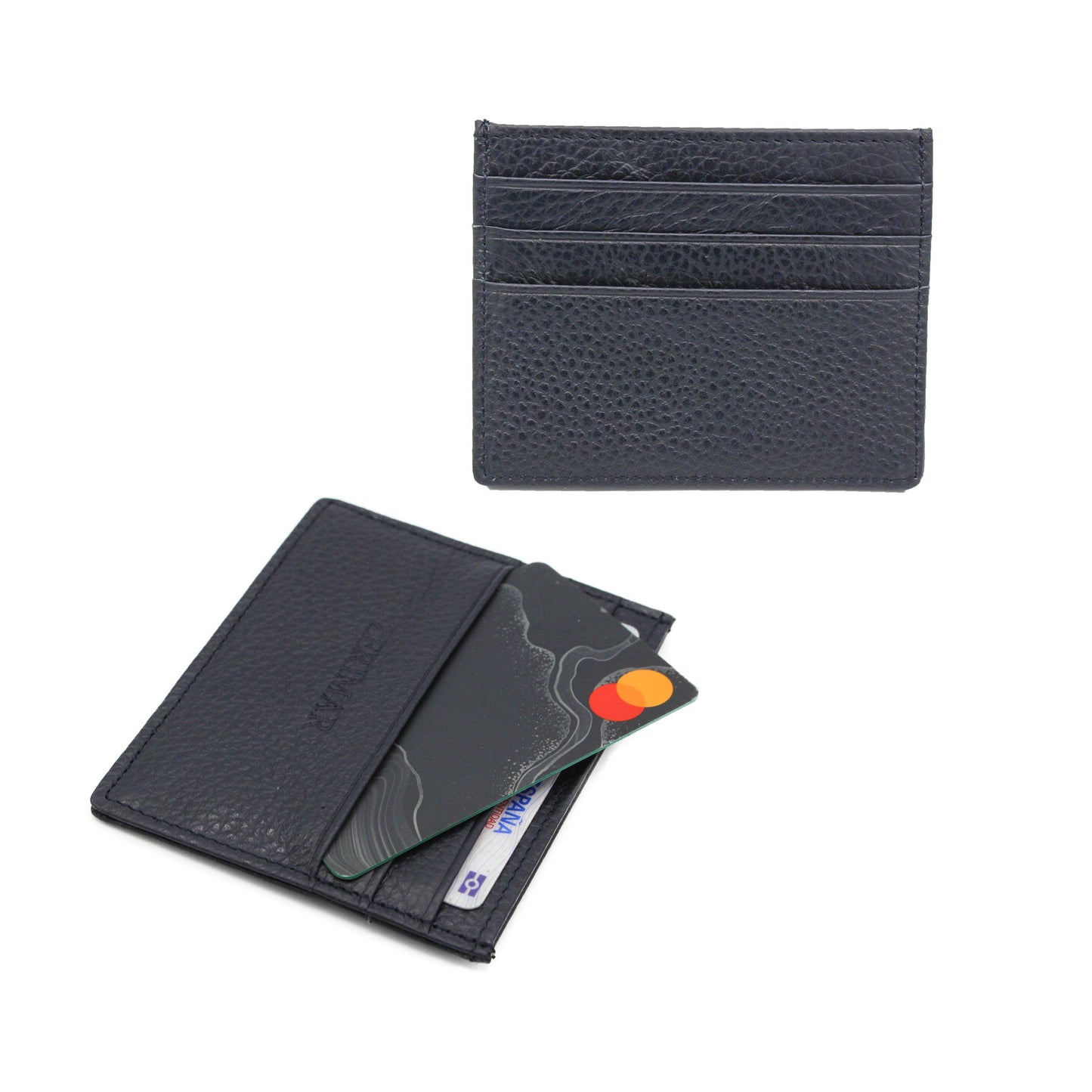 Porta carte di credito | Portafoglio sottile per uomo e donna con RFID: Blu marino