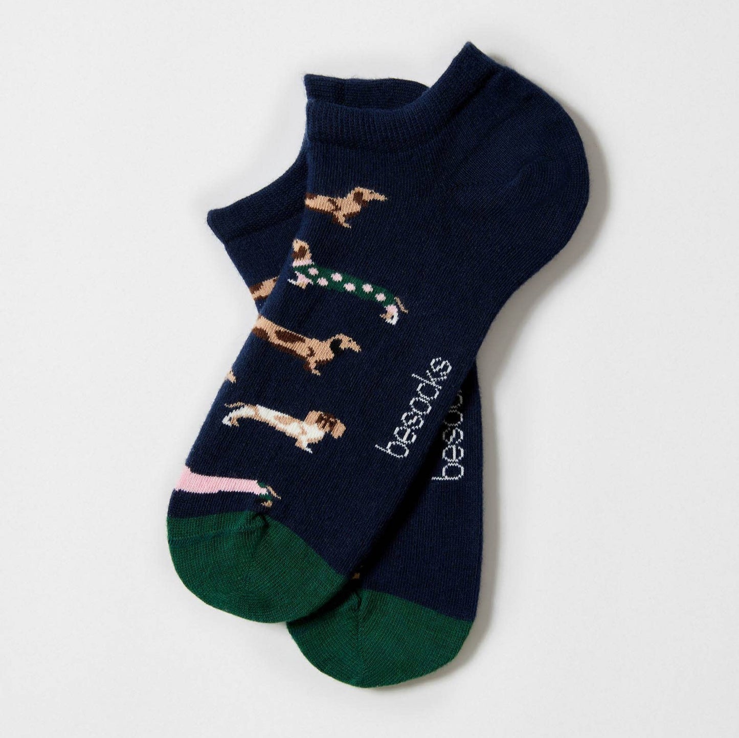 BePets Blue - Calzini alla caviglia in cotone Biologico 100%: Blu navy - Taglia 36/40