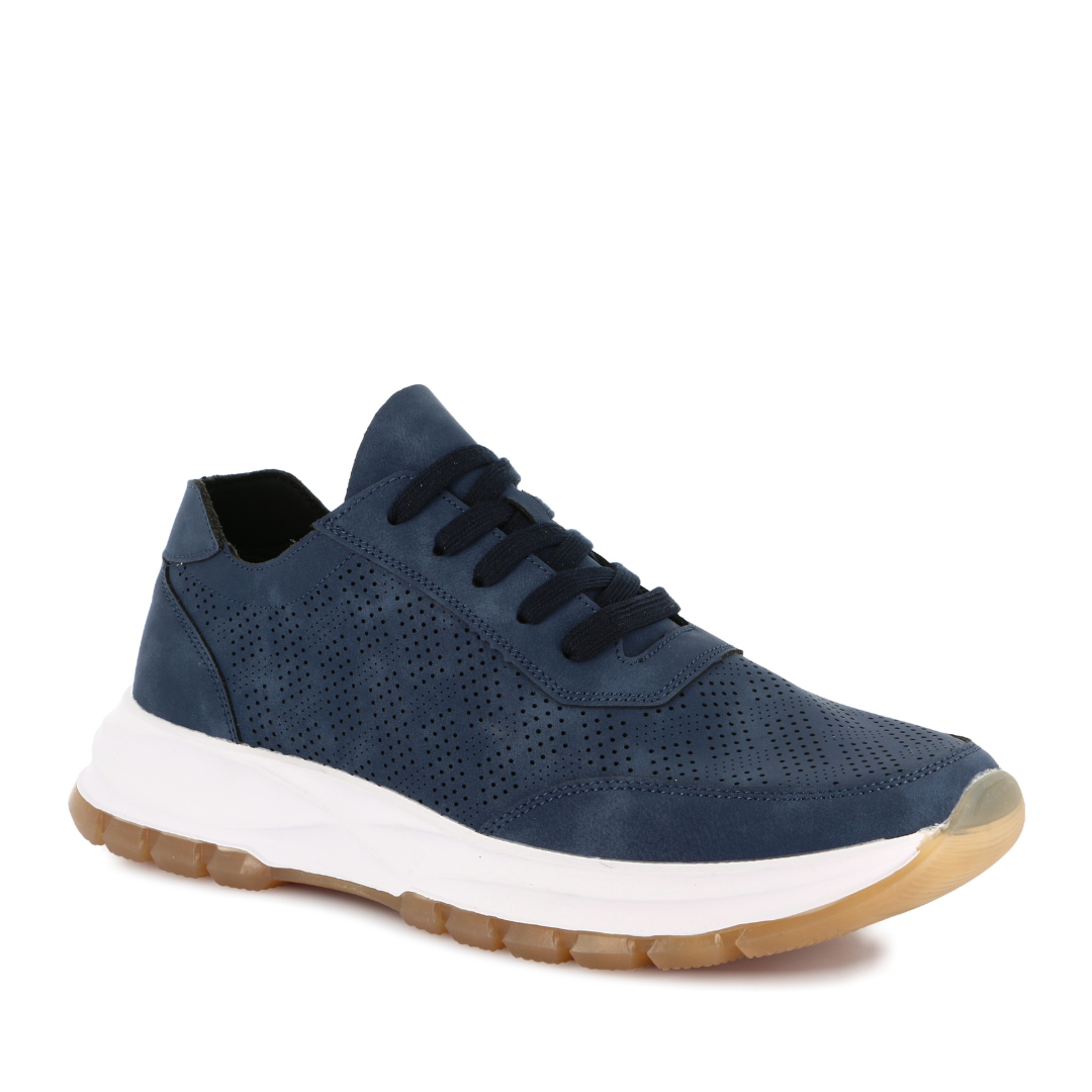 Sneakers Uomo Grunland traforate Blu
