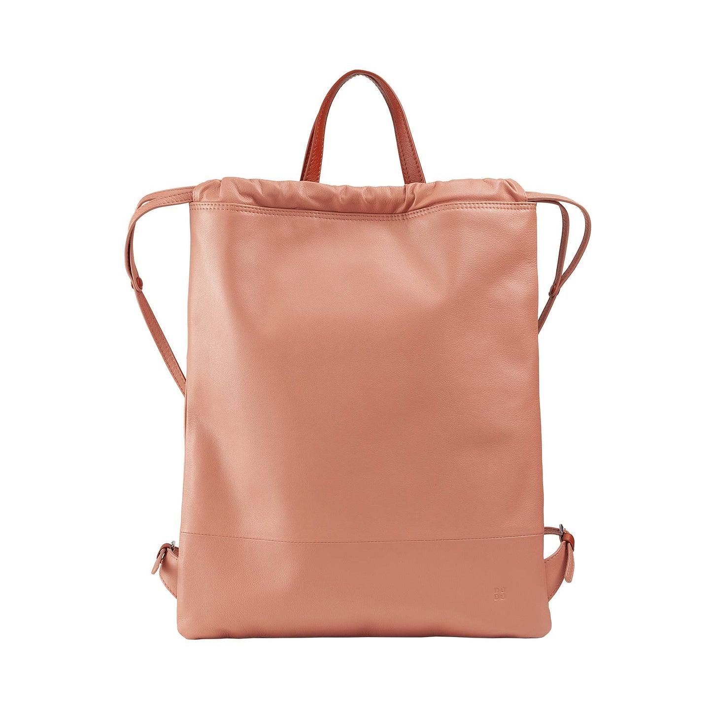 Zaino a sacca in pelle da donna DUDU Flamingo Pink