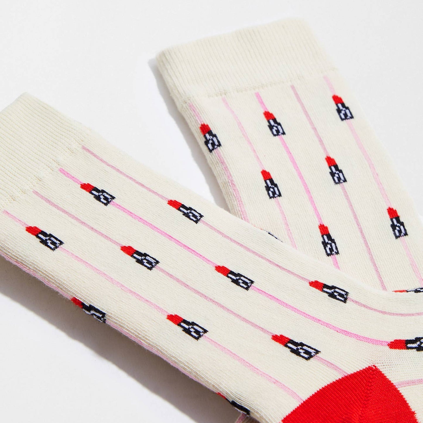 Calzini BeEmilyInParis Rossetto - 100% Cotone Biologico: Taglia 36/40