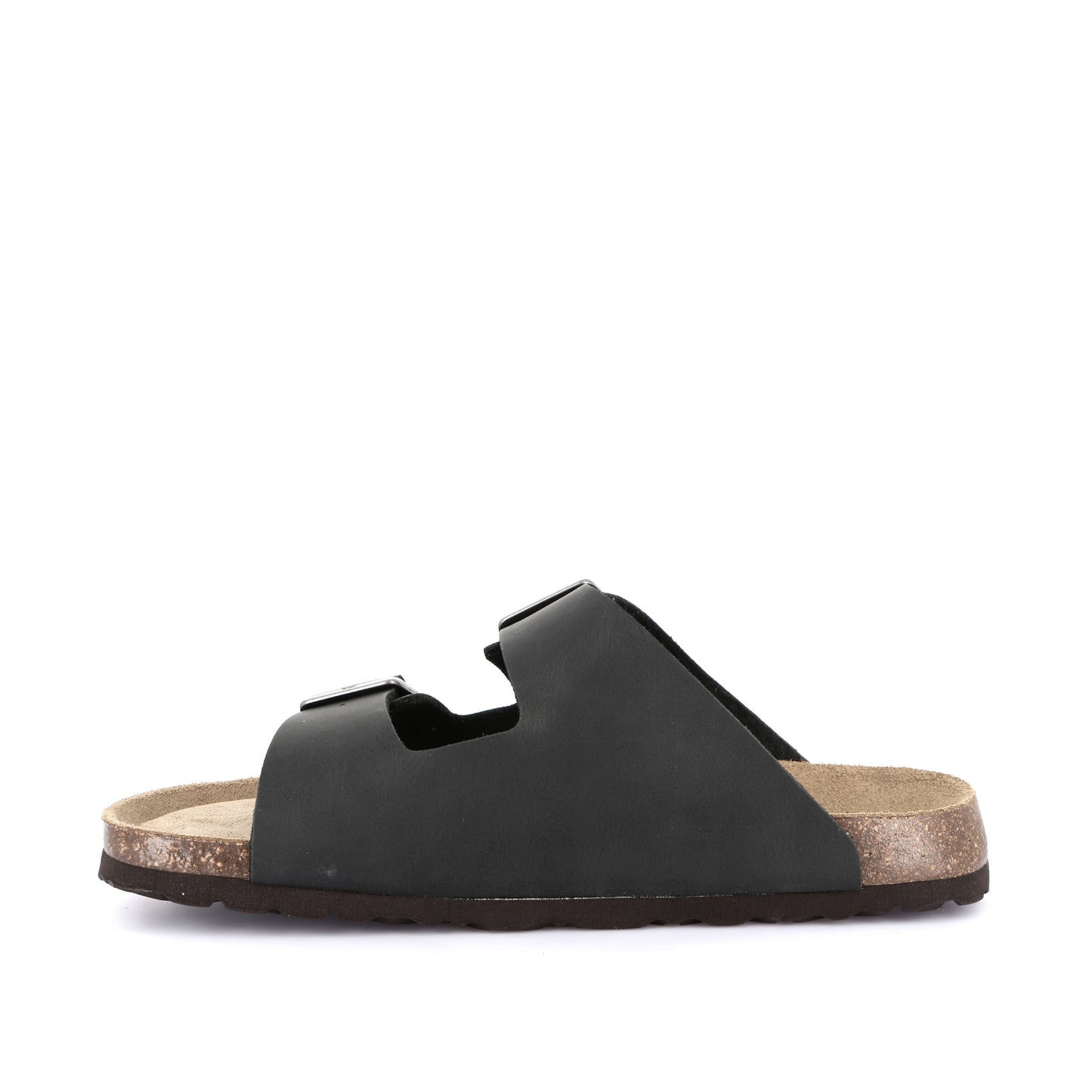 Scalzato Uomo Grunland doppia fascia Nero