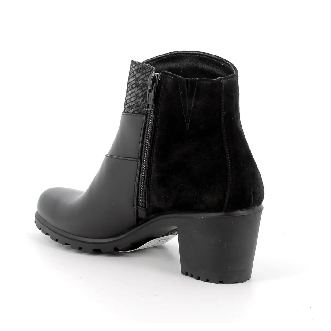 Stivaletto Donna Enval fasce in Pelle Nero