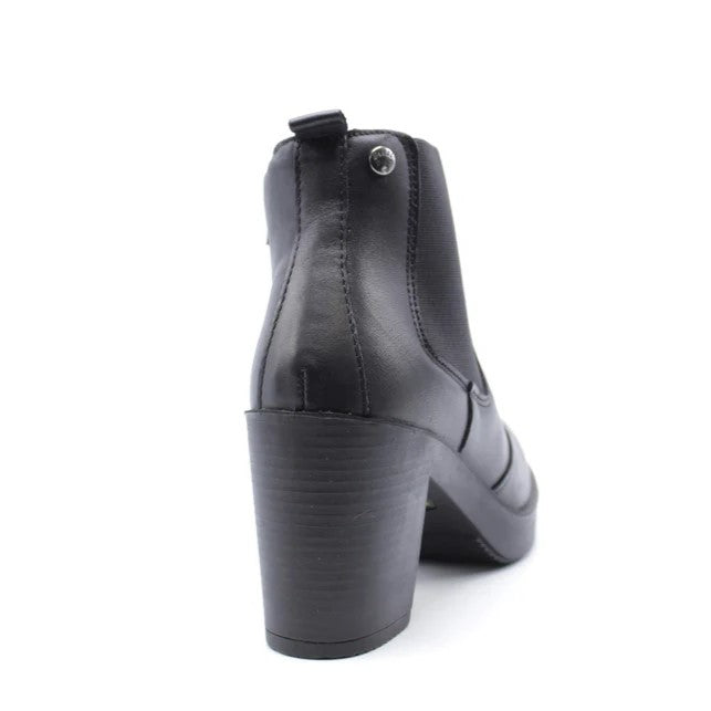 Stivaletto Donna Enval in Pelle Nero tacco 8cm