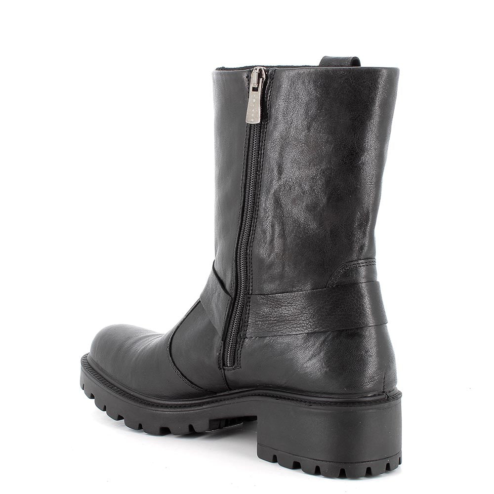 Mezzo Stivale donna Igi&Co con Fibbia in Pelle Nero