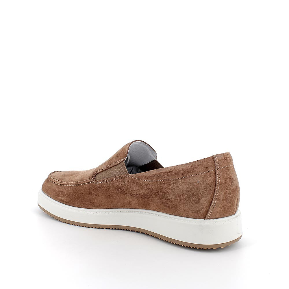 Mocassino Uomo Igi&Co in pelle scamosciata Nocciola