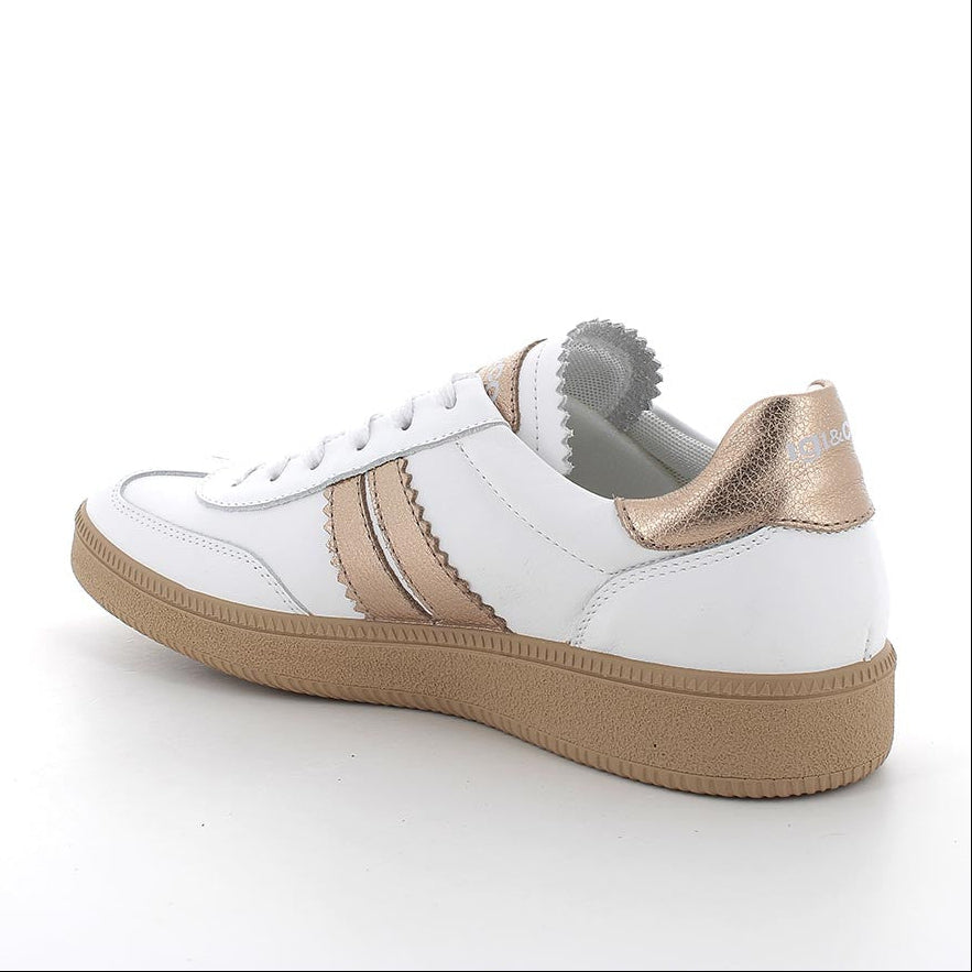 Sneakers Donna Igi&Co in Pelle Bianco con rialzo interno di 2cm