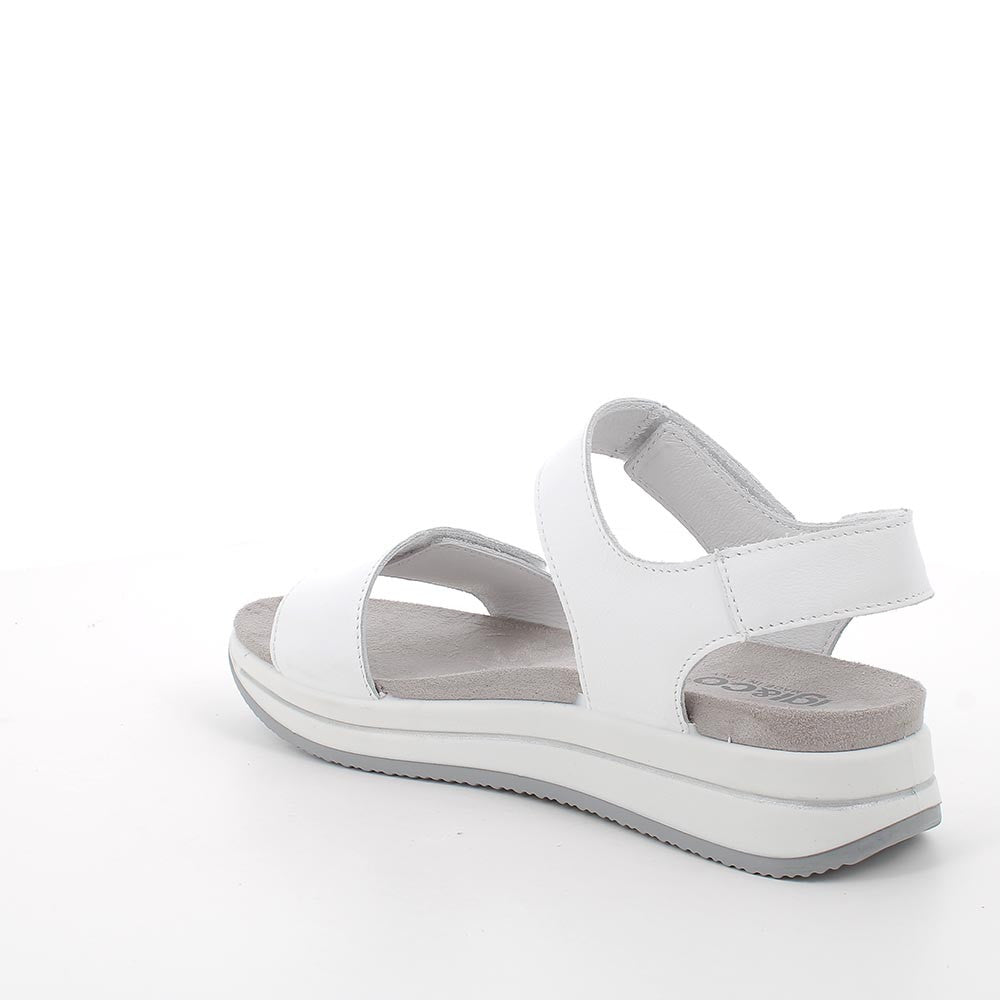 Sandalo Donna Igi&co Fusbet Fascia Strappo Bianco/Argento