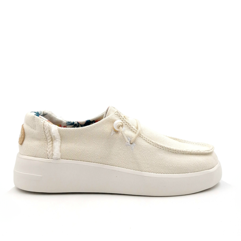 Mocassino Donna in Tessuto Beige Stone