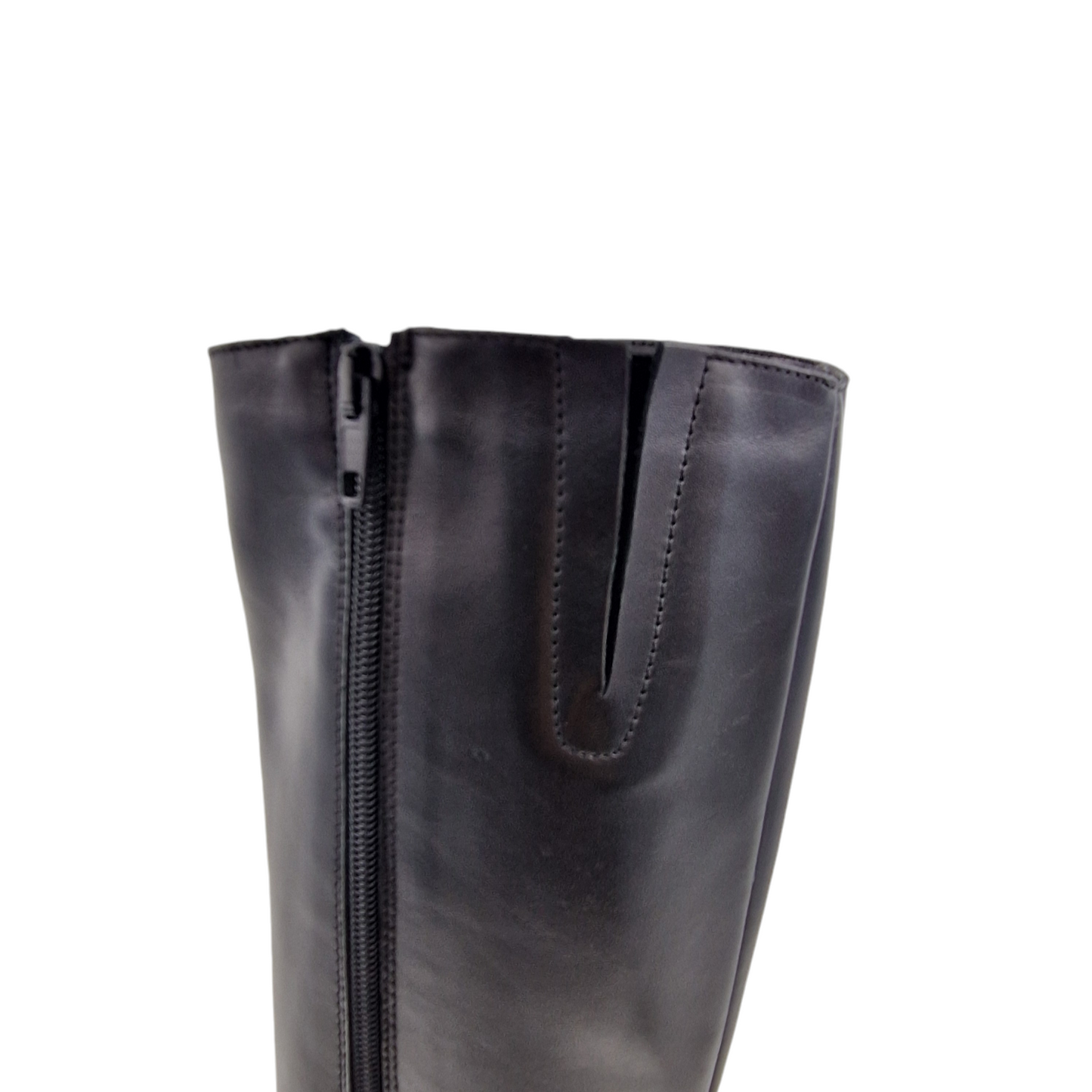 Stivale Donna Scarpine Italiane con Tacco 80 in Pelle Nero